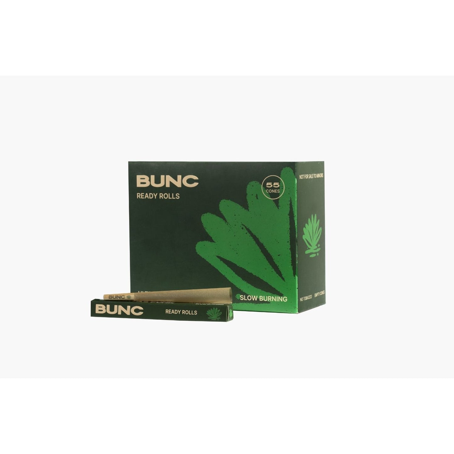 Bunc Ready Rolls King Size (Unbleached Brown, Pack of 55)
