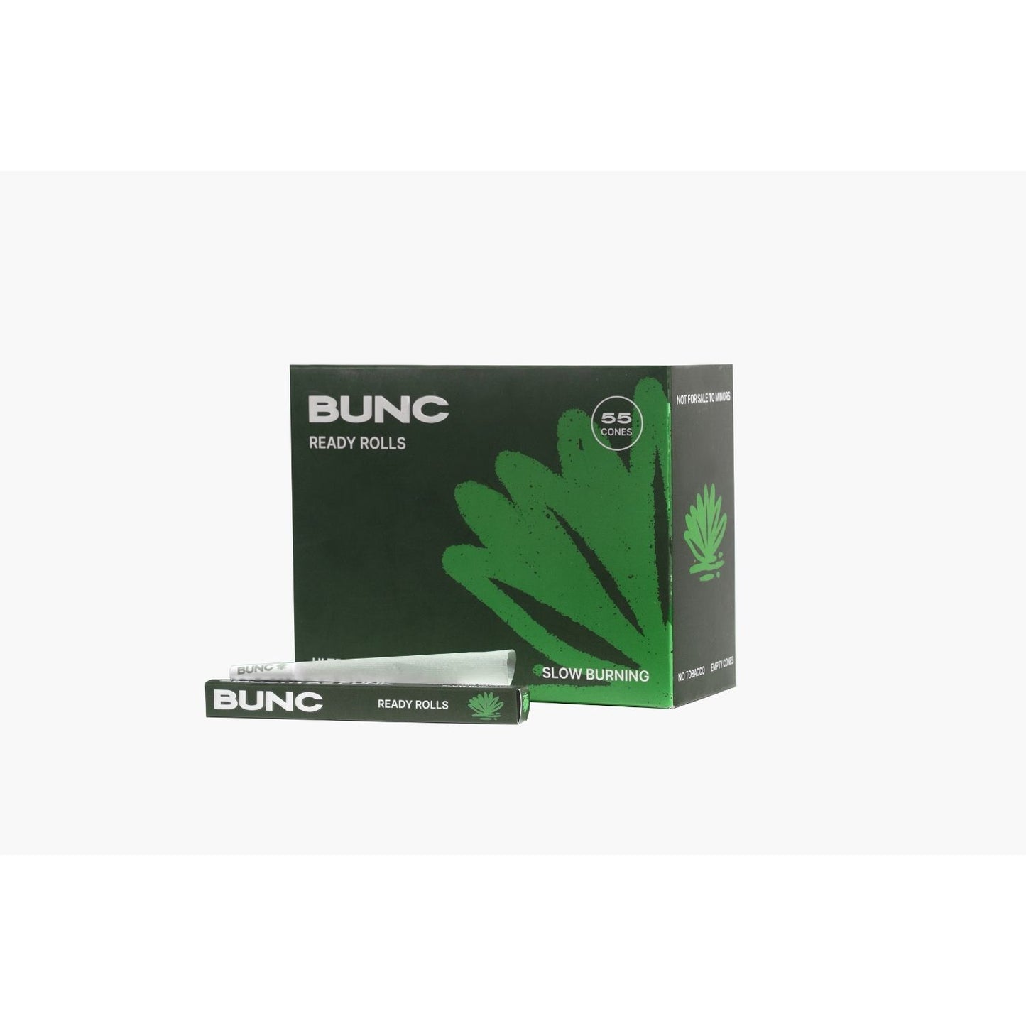 Bunc Ready Rolls King Size (Bleached White, Pack of 55)